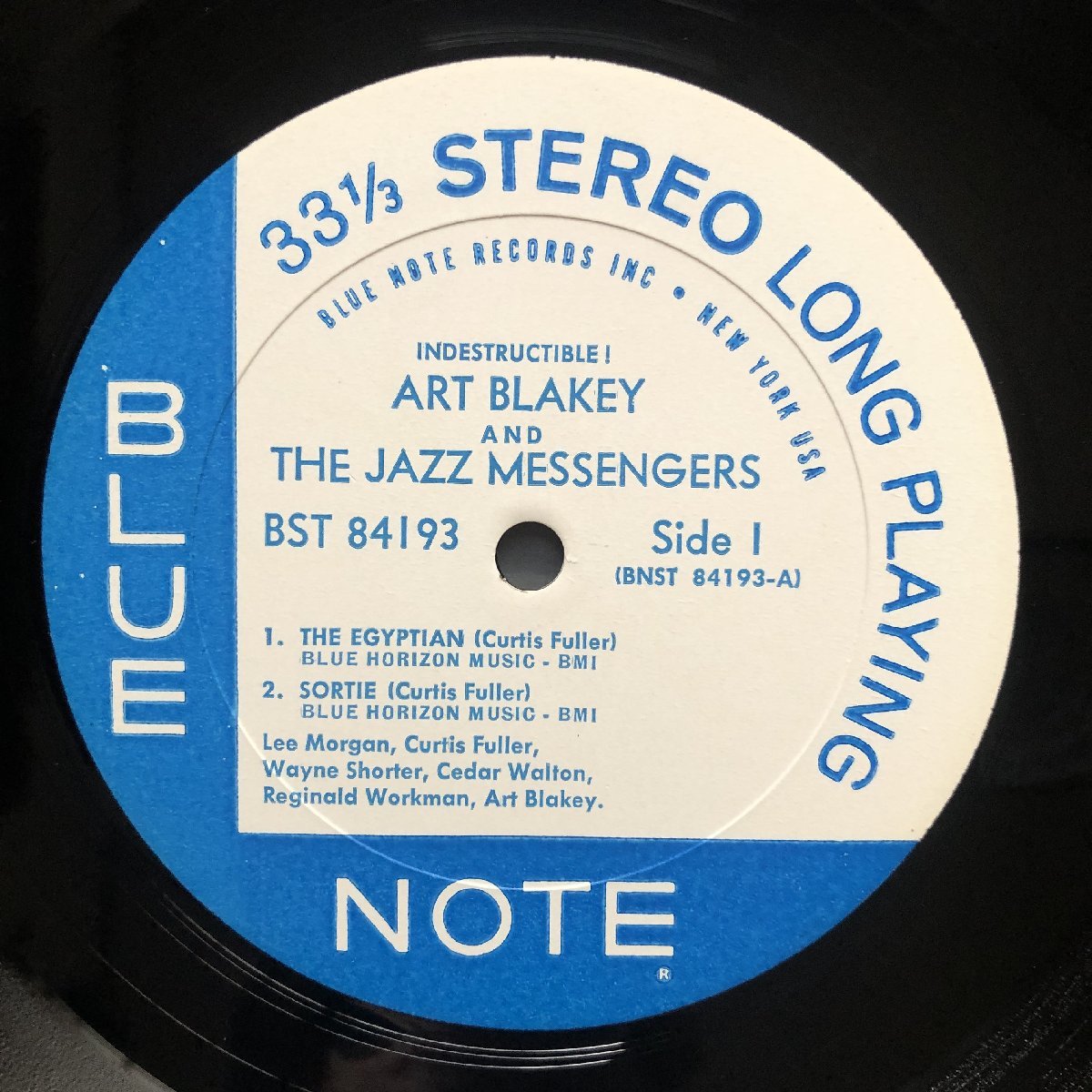 原信夫Collection 傷なし美盤 美ジャケ 美品 1966年 VAN GELDER刻印 米国 本国オリジナルリリース盤 Art Blakey LPレコード Indestructible_画像7