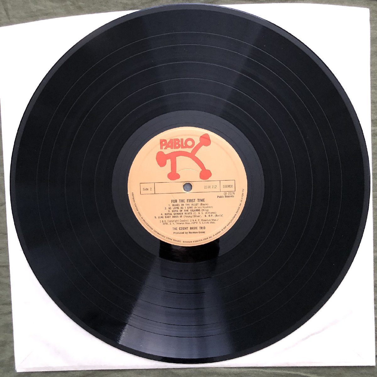 原信夫Collection 良盤 美ジャケ 激レア 英国盤 カウント・ベイシー・トリオ Count Basie Trio LPレコード For The First Time: Ray Brown_画像7
