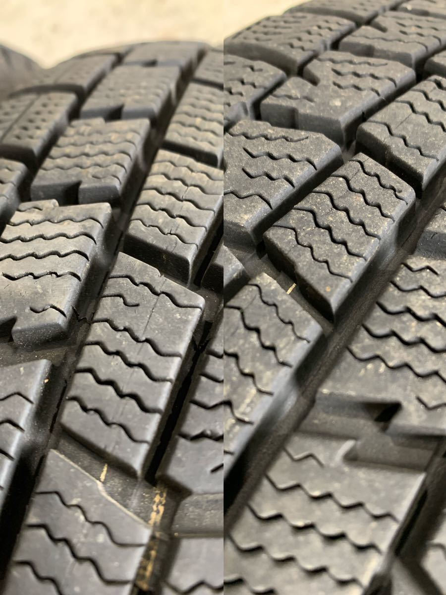 バリ山 155/65R14 75Q ダンロップ ウィンターマックス WINTER MAXX WM01 スタッドレス スタッドレスタイヤ2018年製 鉄ホイールセット _画像6