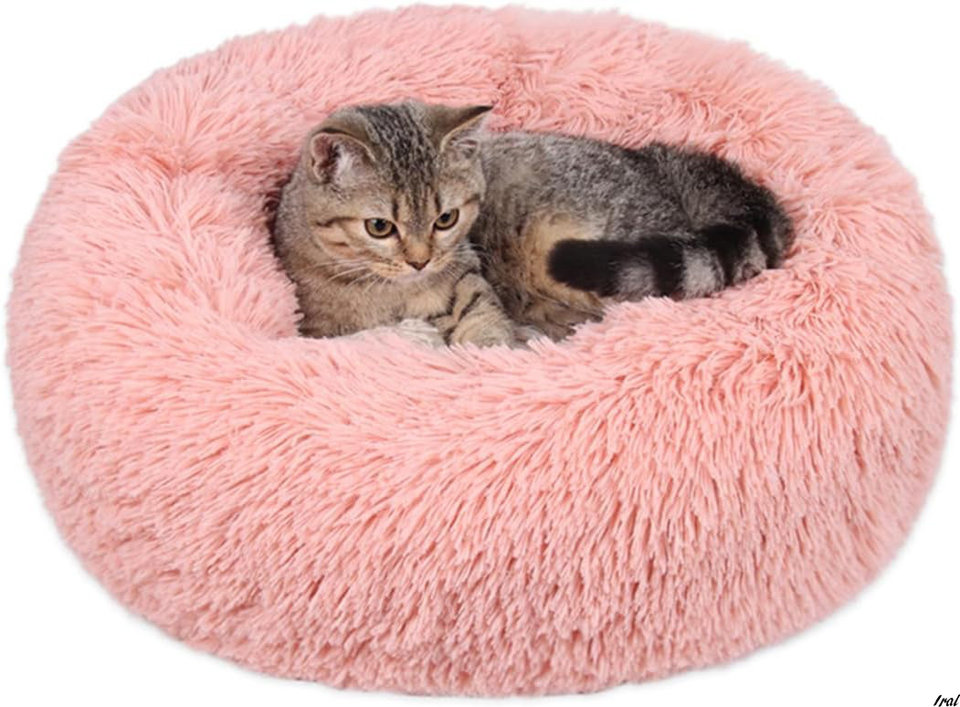 猫 ベッド ペットクッション ふわふわベッド ペット用品 猫用 小型犬用 猫が喜ぶベッド ドーナツ型