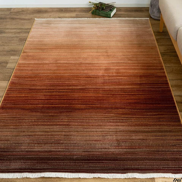 おしゃれ　インテリア　 北欧風 グラデーション 140×200 1.5畳 レッド ウィルトン織　ラグマット 絨毯 フィーア