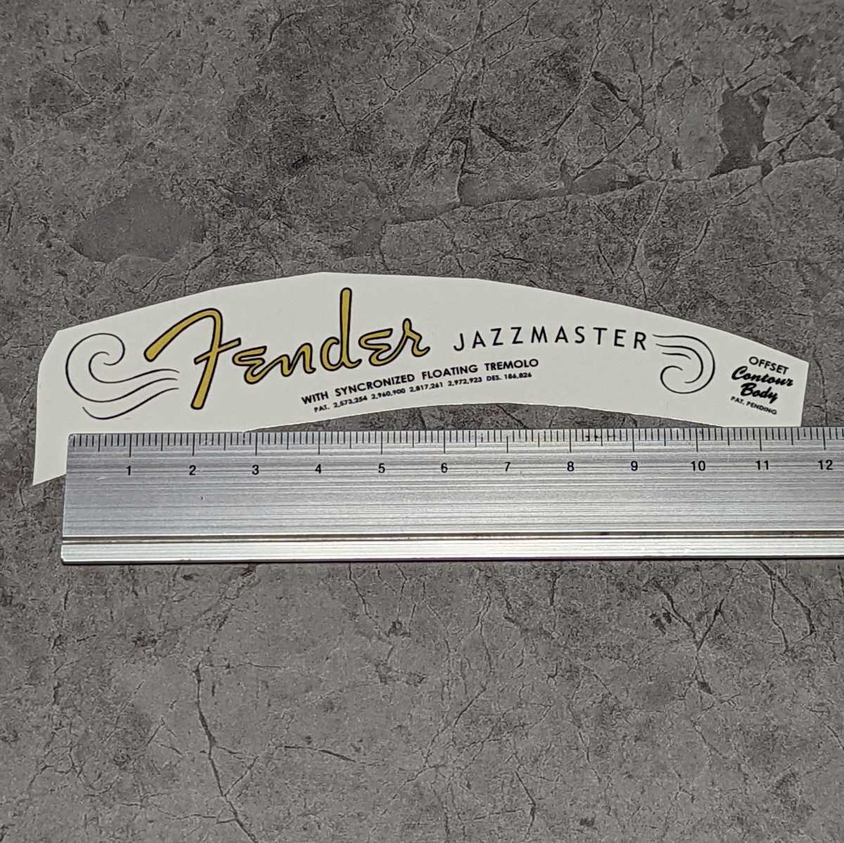 Fender JAZZMASTER 水転写デカール 1962-75 スパロゴ_画像2