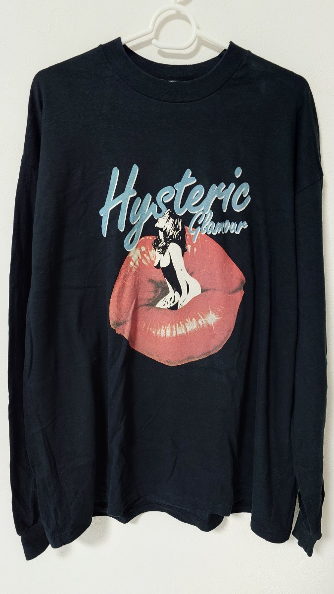 2022最新式 ヒステリックグラマー HYSTERIC GLAMOUR ロンT 黒 ブラック