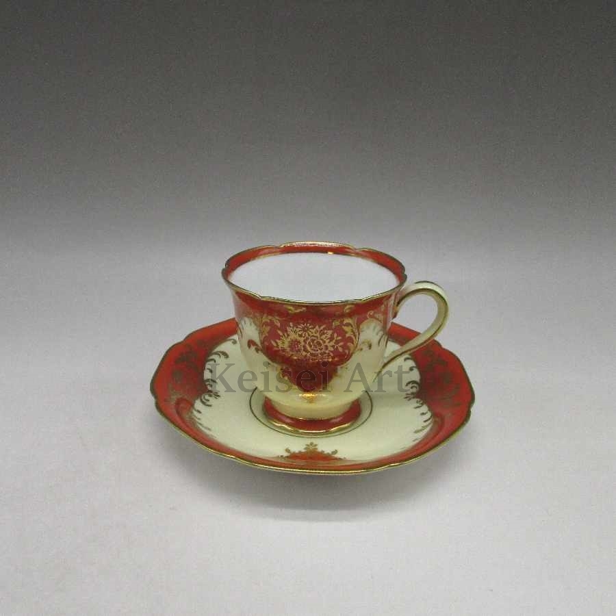 オールドノリタケ 金彩草花文カップ＆ソーサー 1931年頃-1941年頃 U4688-5
