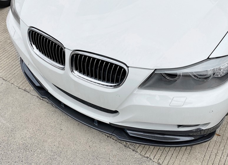  sport opening fully! BMW carbon look front bumper lip spoiler E90 E91 318i E320i 323i 325i 330i 330xi 335i latter term 