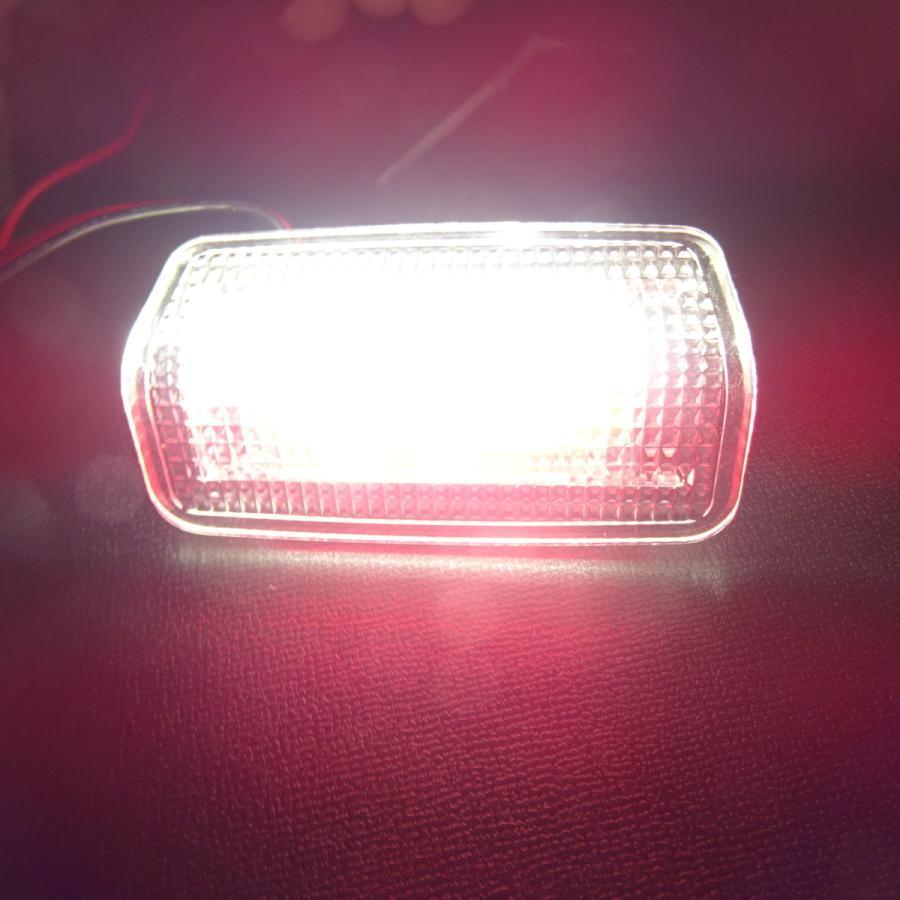 激白光♪二色発光♪交換式♪ LED ドア カーテシ ランプ ウェルカムライト ハリアー 80 系 MXUA80 MXUA85 S G Z レザーパッケージ_画像1