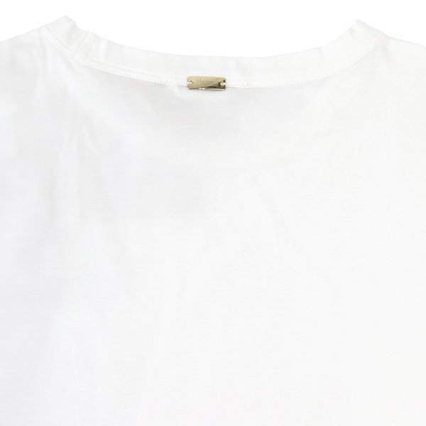 新品【42サイズ】HERNO ヘルノ BUBBLE スカーフ SUPERFINE COTTON STRETCH Tシャツ/ホワイト/JG000185D 52003 1000_画像7