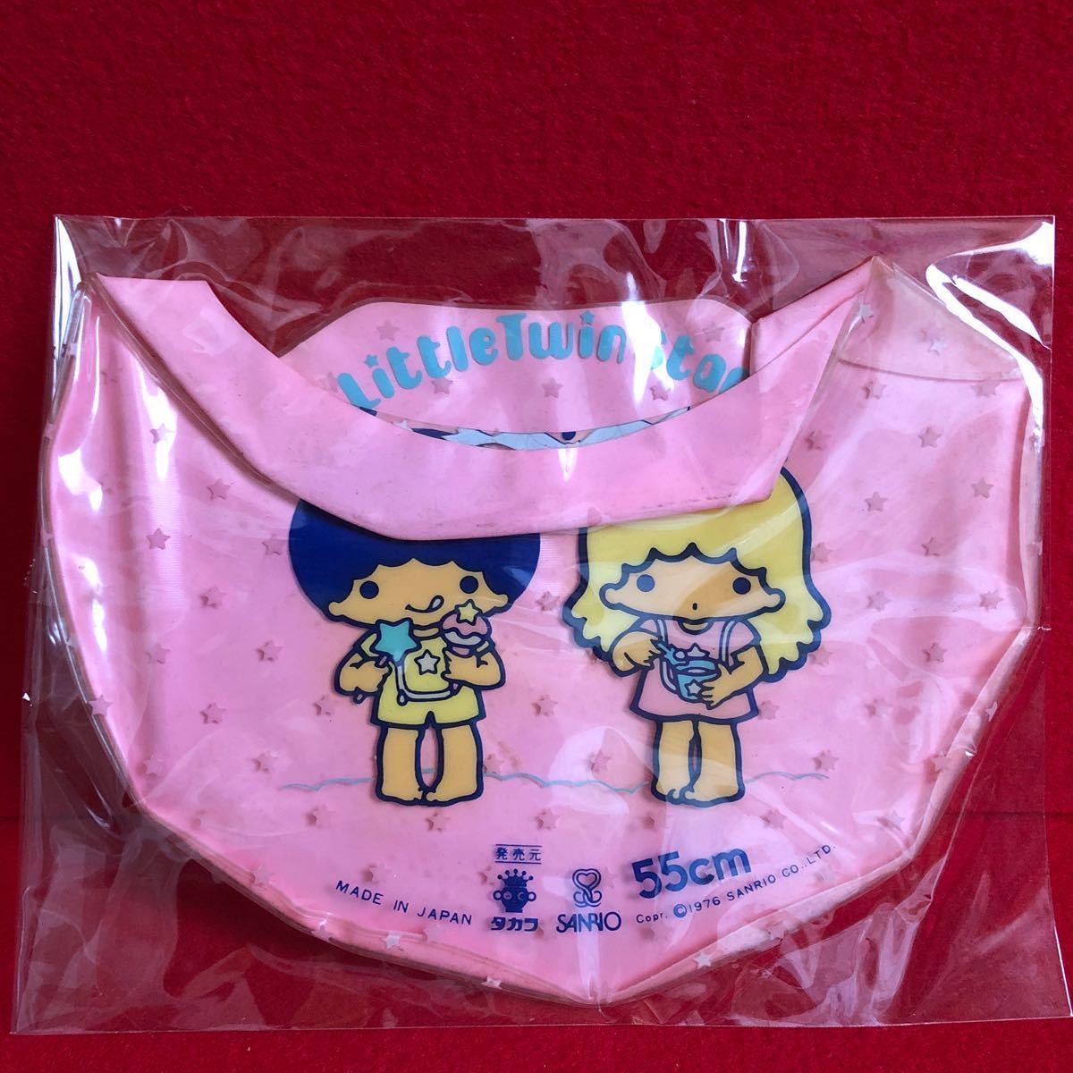  Little Twin Stars ki Kirara 4 point set Mini vinyl bag can case extra Showa Retro that time thing old Logo 1976 year Sanrio 