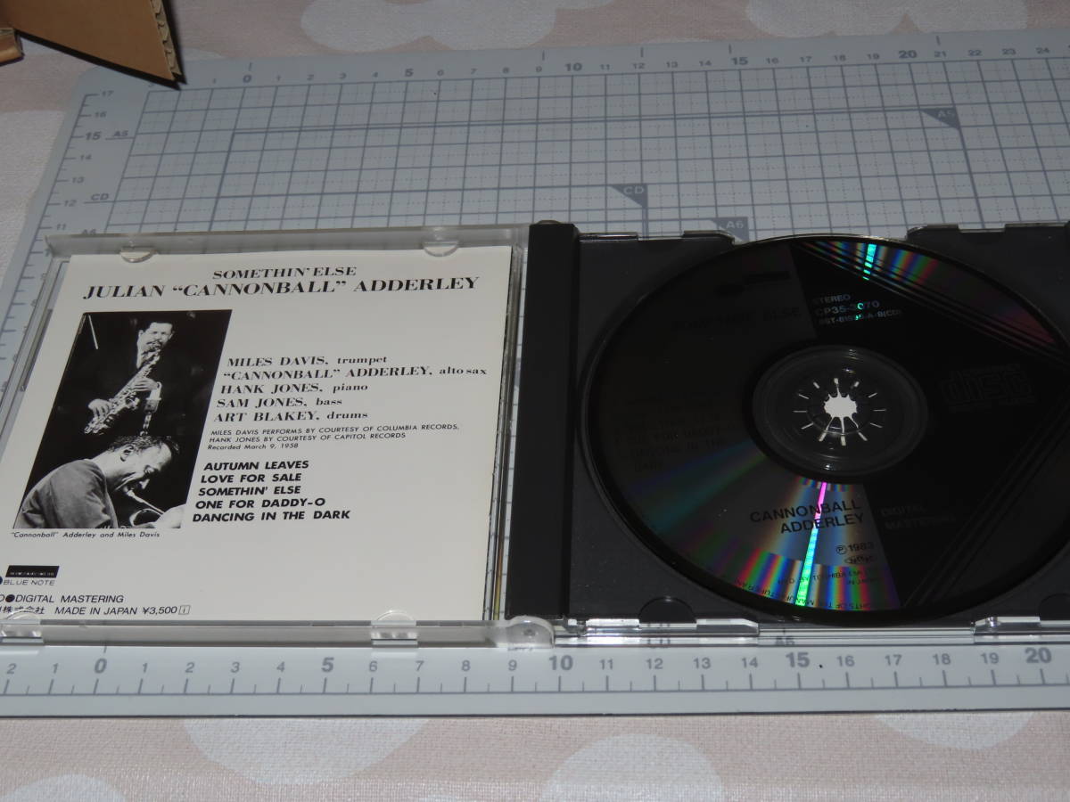 ネコポス可 旧規格盤　ジャズ キャノンボール・アダレイ CANNONBALL ADDERLEY /サムシン・エルス CP35-3070 コレクター放出品 CD_画像4
