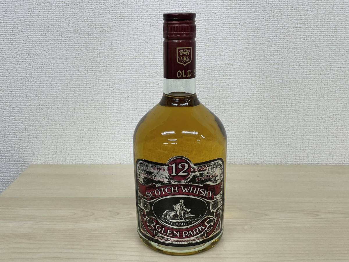 O553-T6-1742 GLEN PARK グレンパーク Scotch Whiskey スコッチウイスキー 12年 AGED 12 YEARS 700ml 40% 未開栓品_画像1