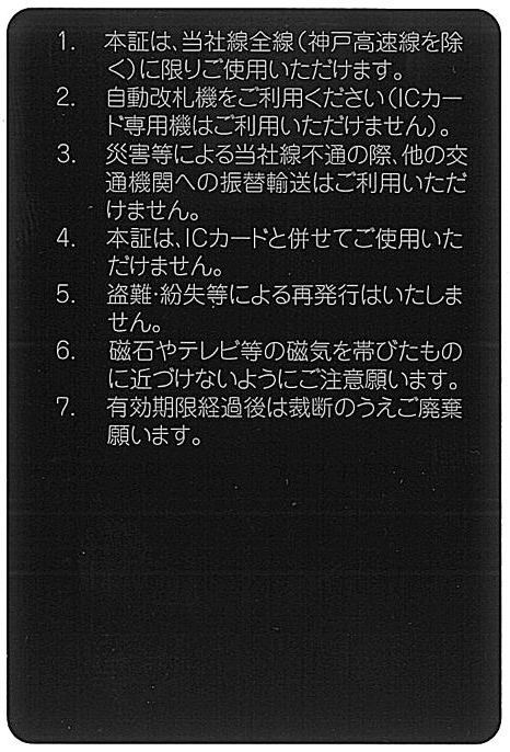 「神戸電鉄 株主優待乗車証」 電車全線 / 2024年5月31日まで / ※土日祝発送可能です_画像2