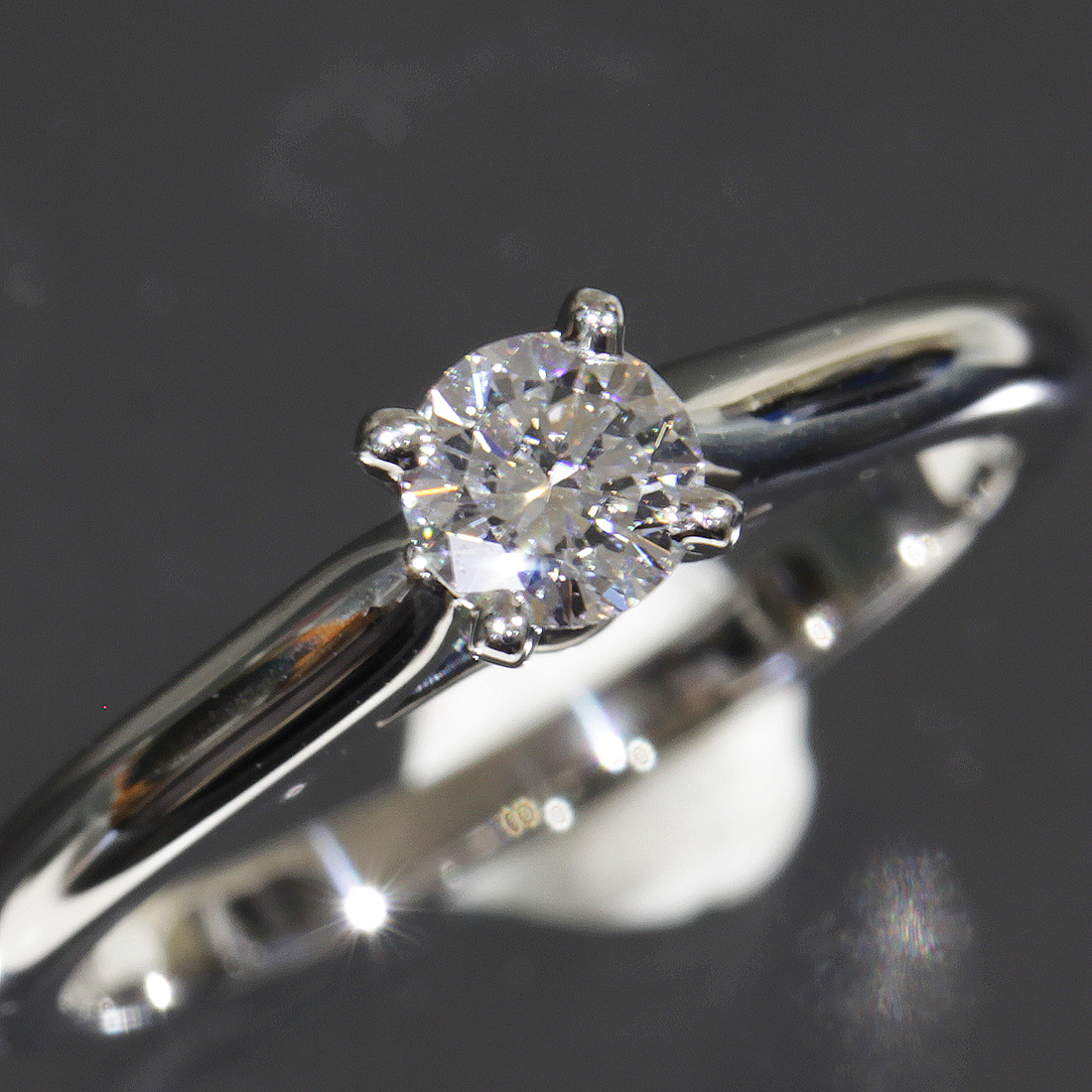 【正規品質保証】 箱 ギャラ鑑●指輪 pt950 5号 D VS1 0.21ct ダイヤ リング カルティエ GIA 5422A Cartier 新品仕上済 size45 ソリテール ソリティア プラチナ