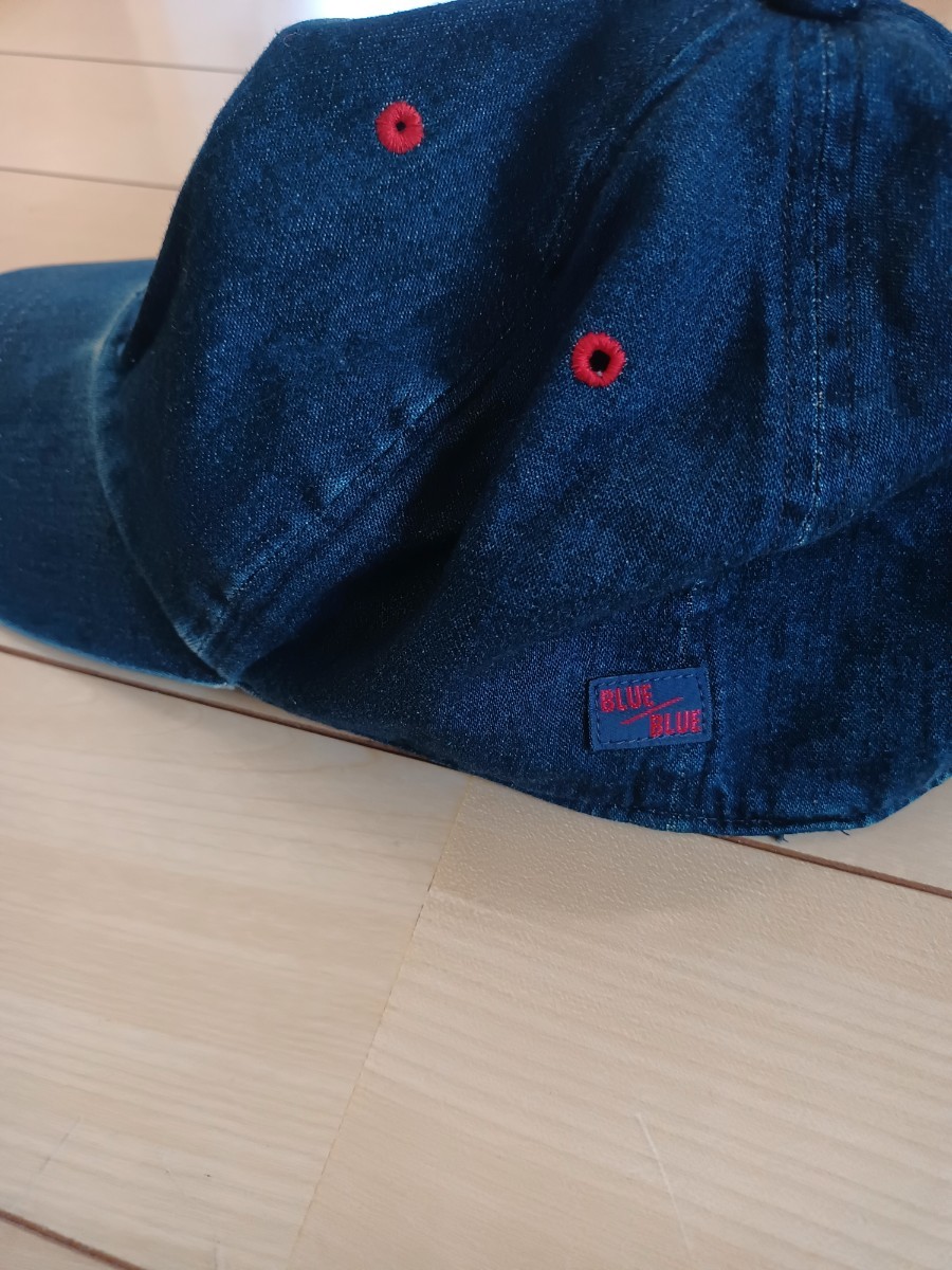 【稀少】BLUE BLUE ハリウッドランチマーケット　デニムキャップ　帽子　90s_画像3