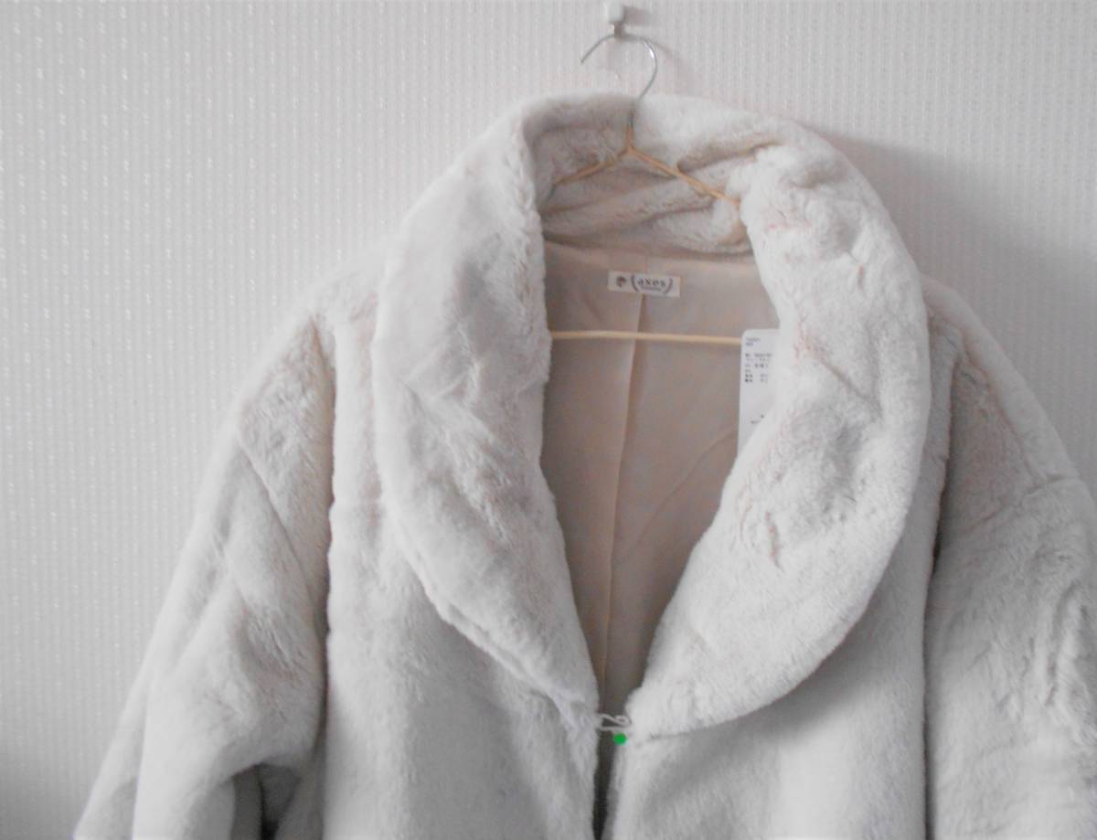 [ new goods ] outlet axes femme lady's fur blouson kinaliM size * please verify regular price 4950 jpy 