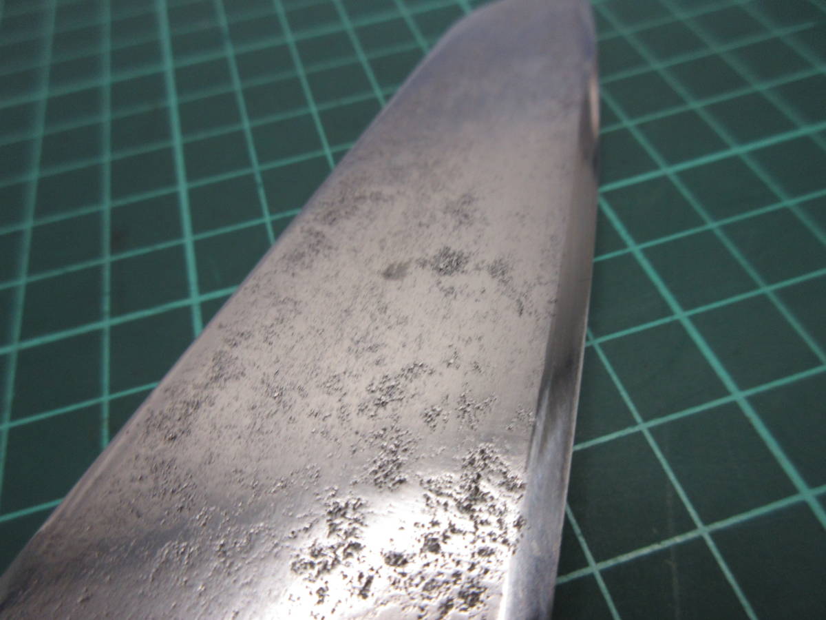 素人再生包丁　正広　日本鋼　２１ｃｍ　元牛刀を切り付け風にリメイク　柄交換_画像6