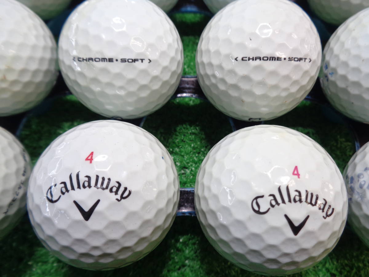 [MCW494] 【マジック】 B級 キャロウェイ クロムソフト Callaway CHROME SOFT 20球 ロストボール【中古】_画像1