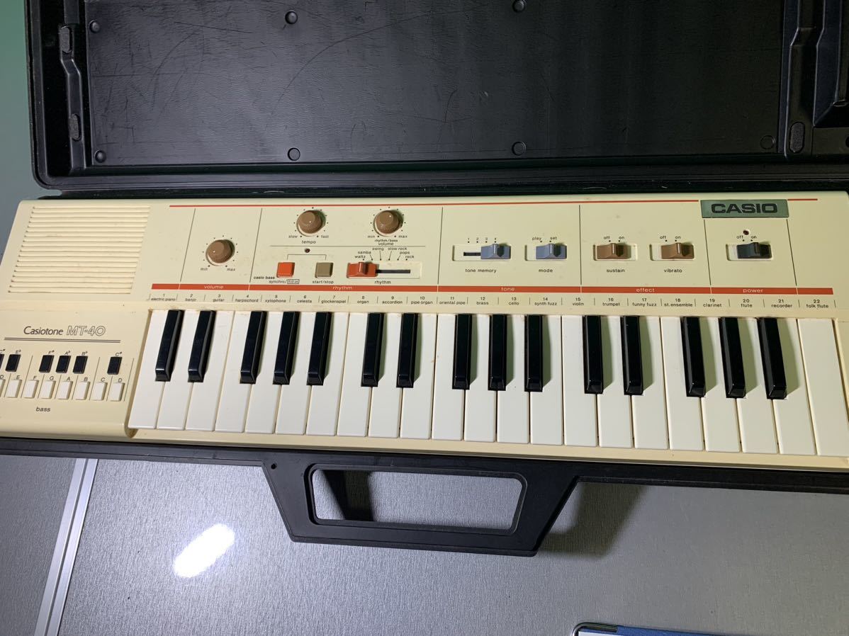 カシオトーン MT-40 キーボード シンセサイザー 電子ピアノ CASIO カシオ ジャンク_画像2