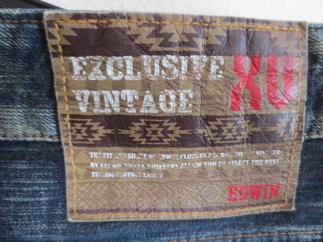 ＥＤＷＩＮ　ＥＸＣＬＵＳＩＶＥ　ＶＩＮＴＡＧＥ　ＸＵ・デニム　２８インチ_画像4