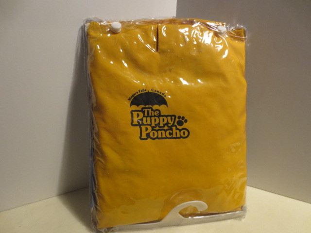 ゆうパケット発送 海外製 the puppy poncho 犬用レインコート ２０－２２インチ Lサイズ 未使用品の画像1