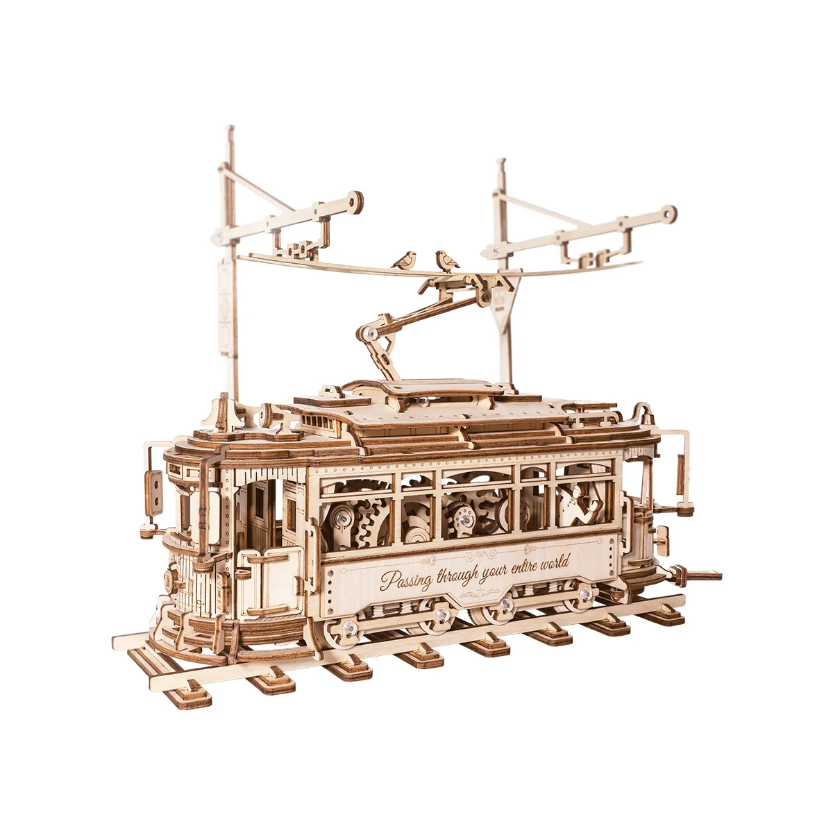 木製 3D 立体パズル 模型 キット クラッシックシティ トレイン パズル 電車 趣味 大人 知育 玩具 インテリア 装飾