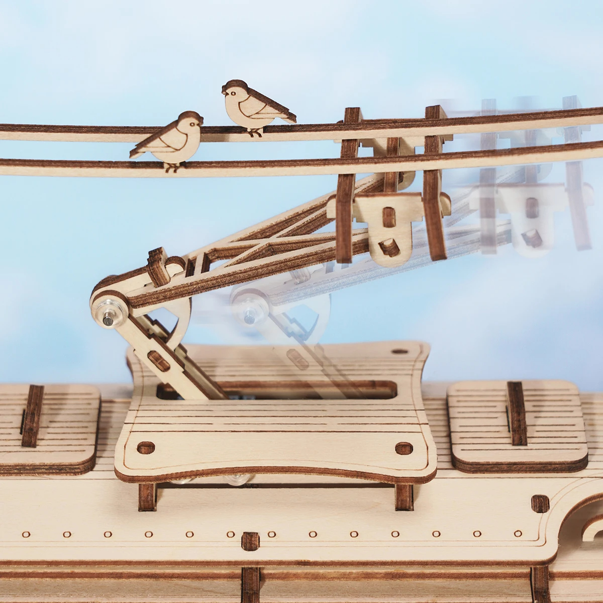 木製 3D 立体パズル 模型 キット クラッシックシティ トレイン パズル 電車 趣味 大人 知育 玩具 インテリア 装飾_画像5