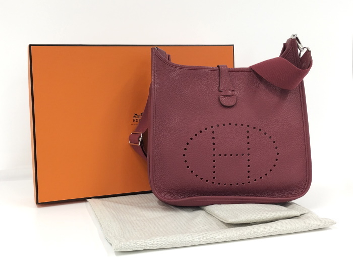 【中古】HERMES エヴリン3 PM ショルダーバッグ トリヨンクレマンス レザー ボルドー T刻印_画像10