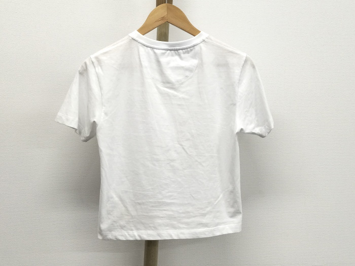 【中古】FENDI セレリア ロゴポケット付き Tシャツ コットン ポリエステル ホワイト 表記サイズXS FD7389_画像2