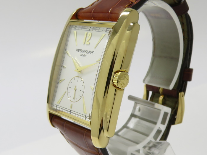 【中古】PATEK PHILIPPE ゴンドーロ 手巻き レザーベルト ホワイト文字盤 5124J-001_画像3