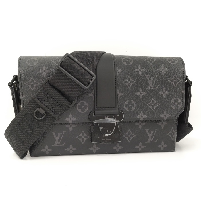 【中古】LOUIS VUITTON Sケープ メッセンジャー ショルダーバッグ モノグラム エクリプス M46794