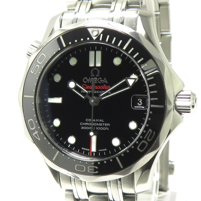 【中古】OMEGA シーマスター300 自動巻き SS ブラック文字盤 212.30.36.20.01.002_画像1