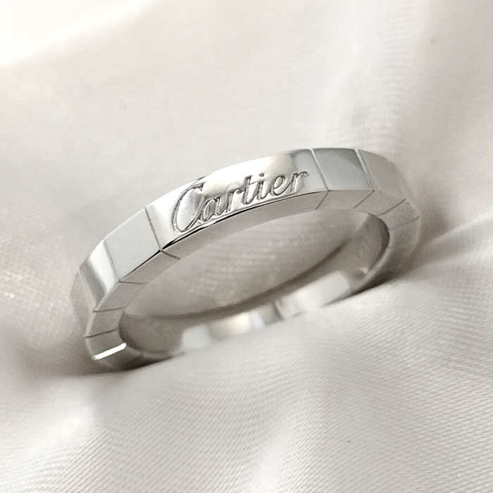 【中古】Cartier ラニエール リング 750WG K18WG ホワイトゴールド 表記サイズ：51 約5.6g_画像1