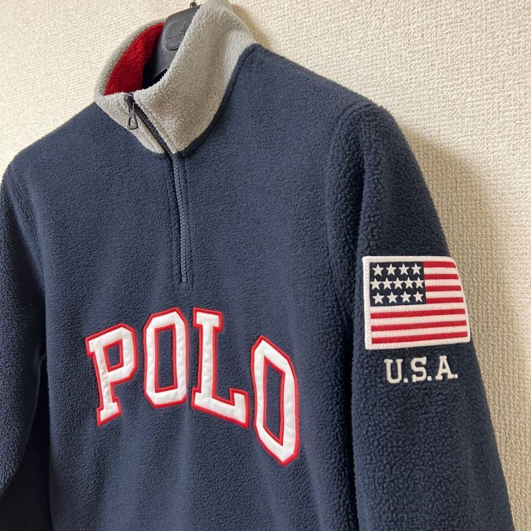 送料無料　新品未使用 ポロ ラルフローレン フリース POLO 星条旗　US Sサイズ_画像3