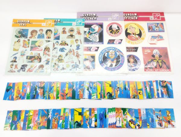 R+/ 当時物 機動戦士ガンダム ミニカード シール ステッカー まとめて GUNDAM SEAL STICKER 昭和レトロ / NY-1304　_画像1