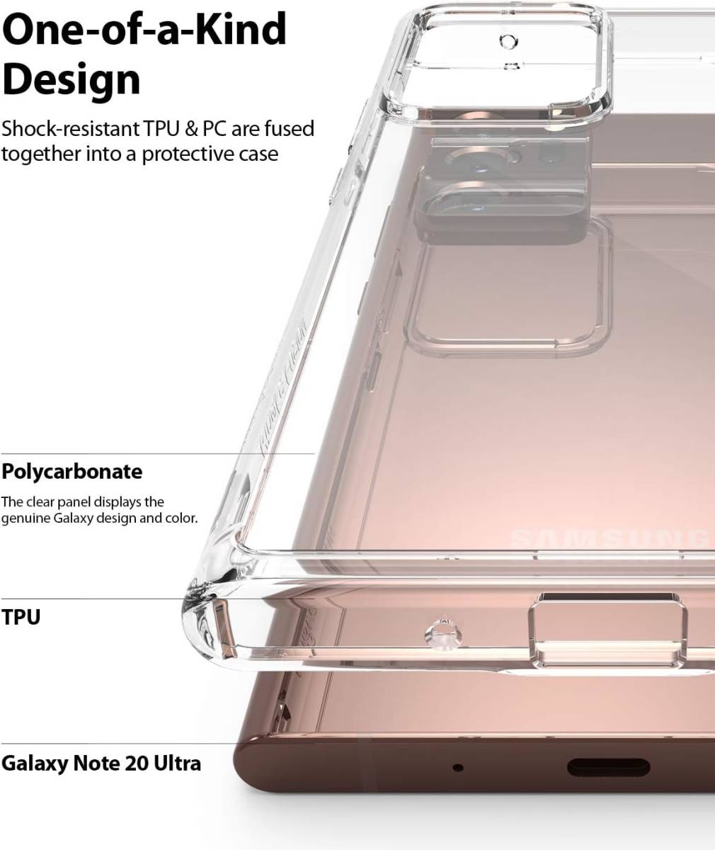 Clear 【Ringke】Galaxy Note20 Ultra ケース [docomo SC-53A / au SCG06] _画像5
