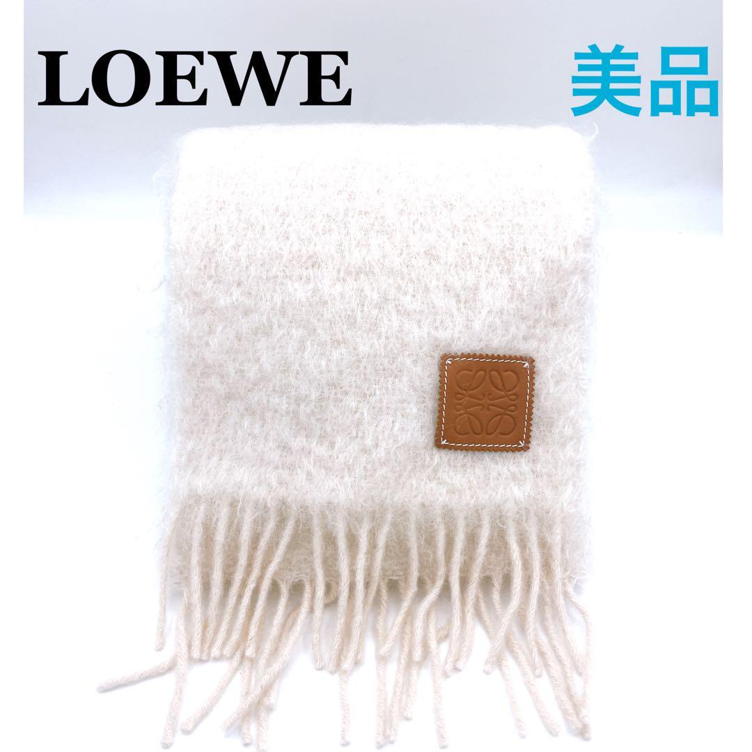 新品未使用 LOEWE マフラー ホワイト 白マフラー Yahoo!フリマ（旧）-