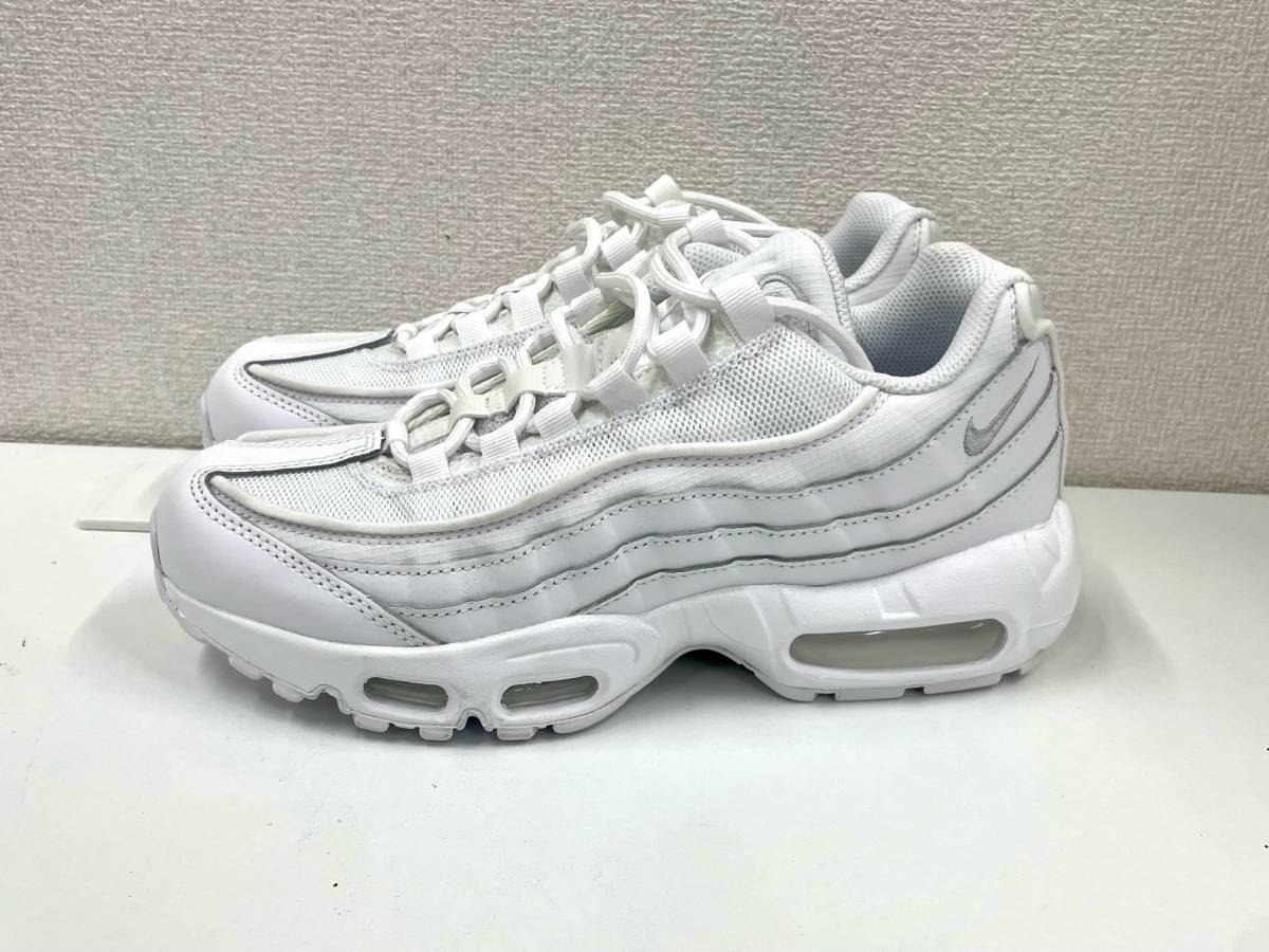 IYS62624 NIKE AIR MAX95 ESSENTIAL ナイキ エアマックス95 エッセンシャル ホワイト CT1268-100 24.5㎝ 箱無 現状品_画像5