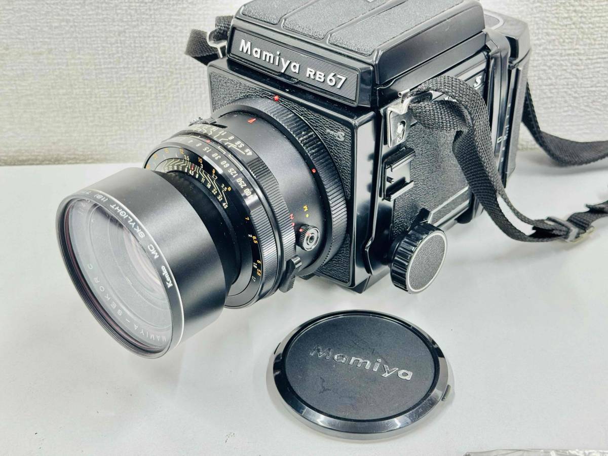 IYS63060 Mamiya マミヤ RB67 PRO S SEKOR C 180mm F1:4.5 レンズ 90㎜ F1:3.8 Professional S フィルム カメラ 取説付き 現状品_画像2