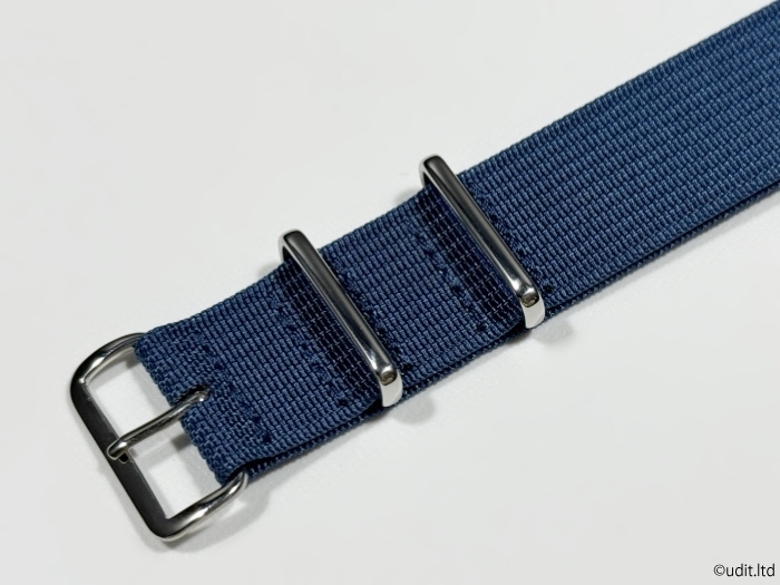  rug width :22mm ribbed high quality NATO strap color : blue wristwatch belt nylon band fabric rib rib