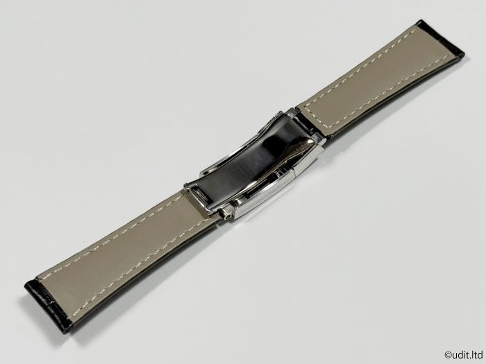  ковер ширина :20mm кожаный ремень черный Short размер наручные часы для частота наручные часы ремень [ Rolex ROLEX соответствует Submarine Date Just и т.п. ]