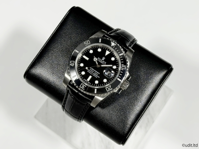  ковер ширина :20mm кожаный ремень черный Short размер наручные часы для частота наручные часы ремень [ Rolex ROLEX соответствует Submarine Date Just и т.п. ]