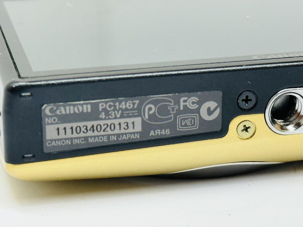 ★Canon IXY 10 S PC1467 4.3-21.5mm 1:2.8-5.9 コンパクトデジタルカメラ ゴールド 現状品 管理番号12217_画像5