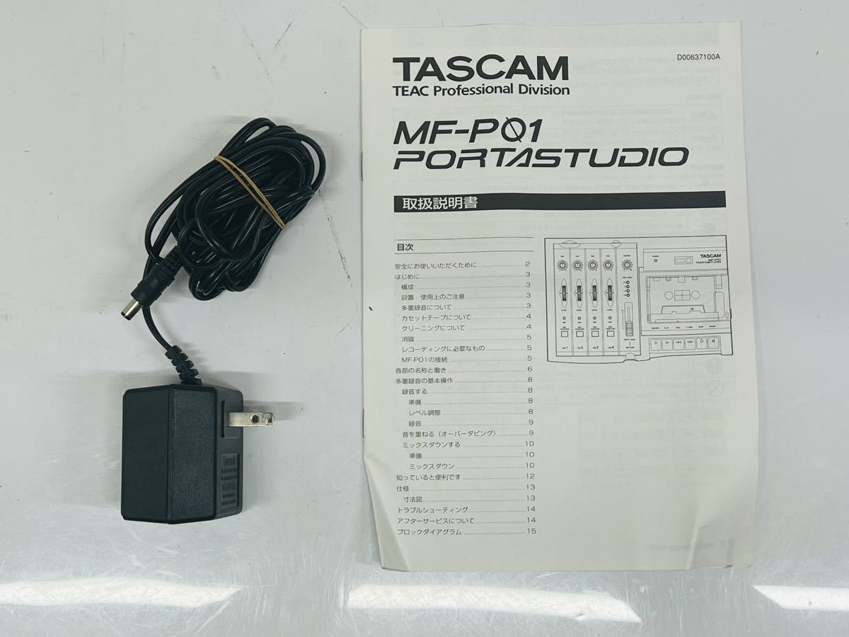 ★TASCAM PORTASTUDIO MF-P01 タスカム マルチトラックレコーダー カセット 未チェック 現状品 管理番号12198_画像9