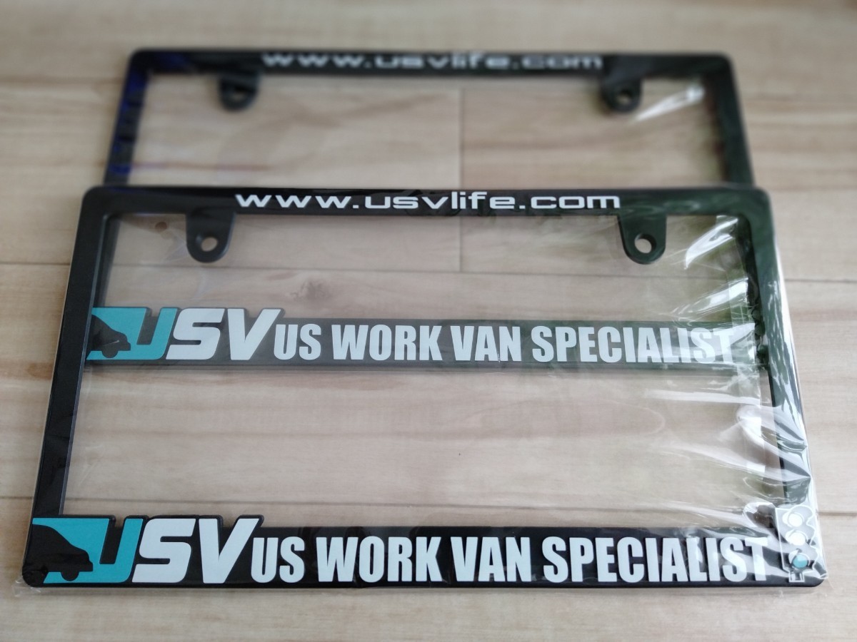 NV200他☆US WORKVAN SPECIALISTナンバーフレームセット☆北米仕様☆_画像1