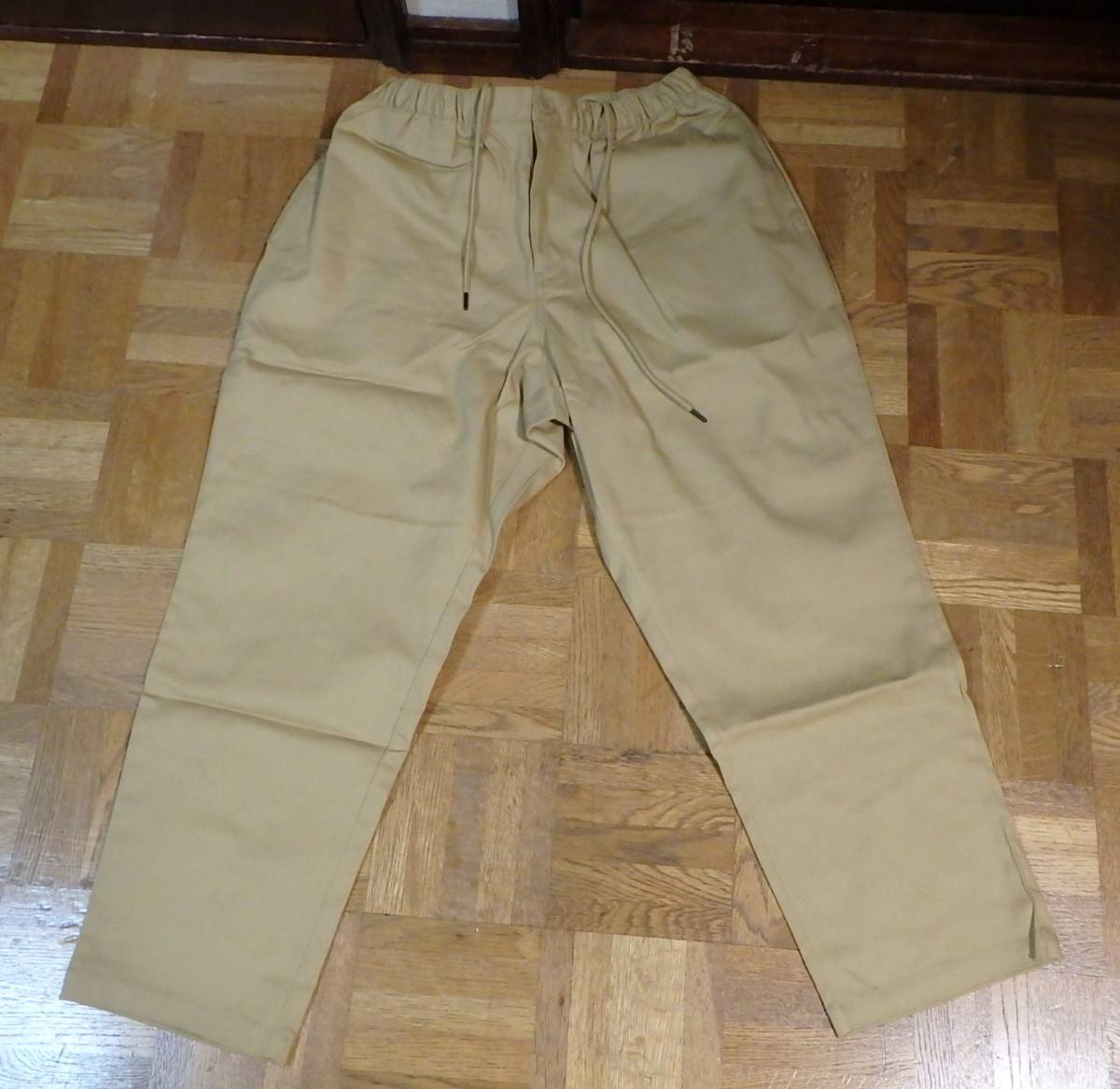 ★gravisウェア グラビスウェア〓TWILL PANTS ツイル パンツ〓M 新品 ベージュ_画像1