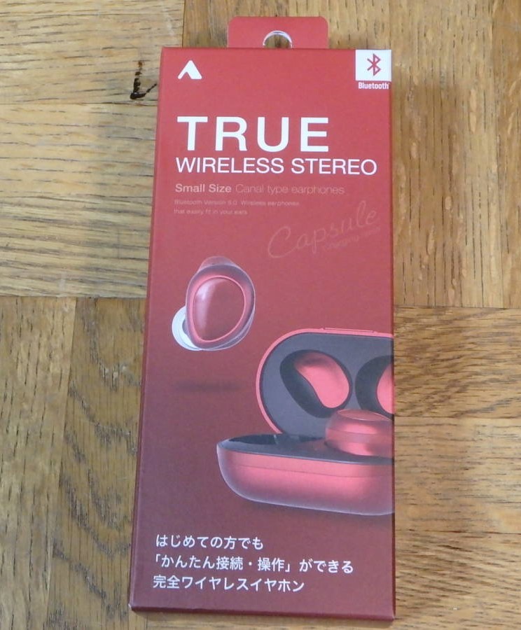 ★ALPEX アルペックス〓 TRUE 完全ワイヤレスイヤホン BTW-A3700RD レッド 〓未使用品_画像3