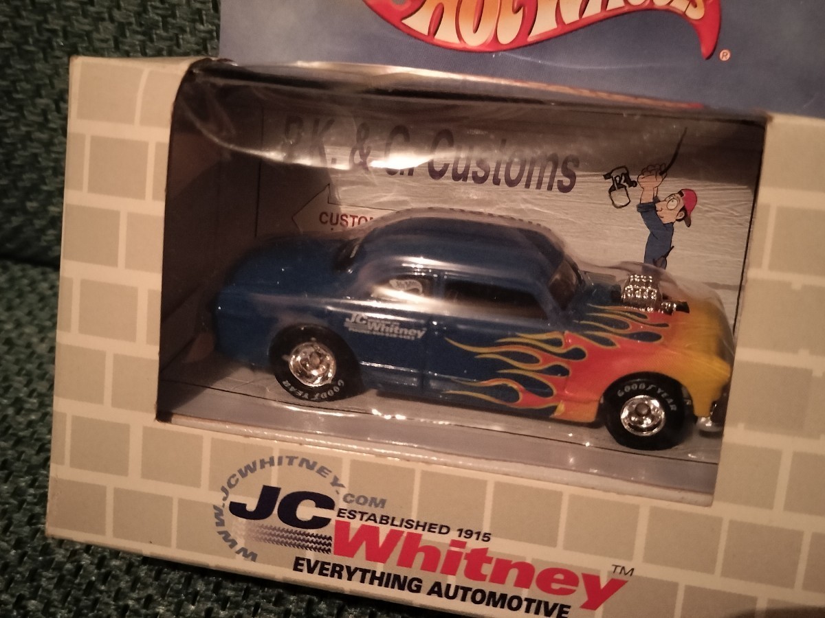 Hot Wheels Shoebox '49 Ford Coupe Custom Blue JC Whitney Promo ホットウィール シューボックス フォード クーペ_画像2