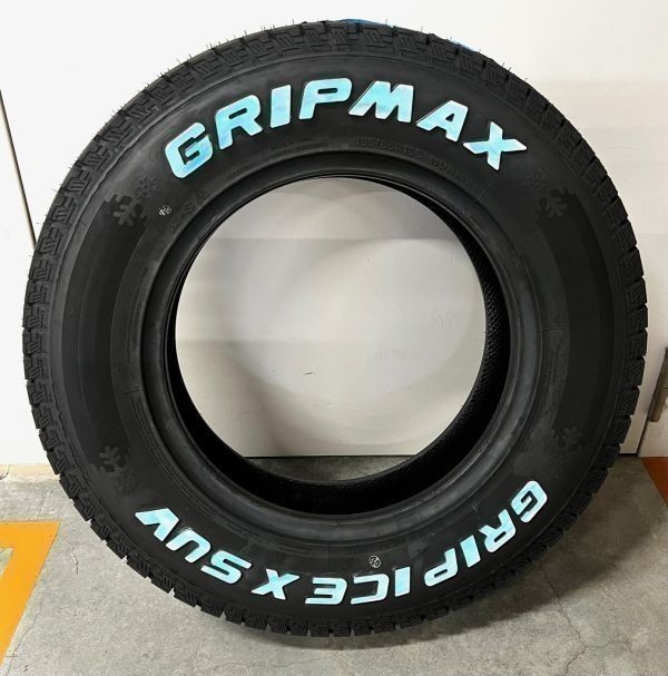 訳あり！余剰在庫放出 GRIP MAX ホワイトレタースタッドレス ICE X SUV 2022年製造 215/70R16 100Q 4本限りの4本価格_文字イメージです