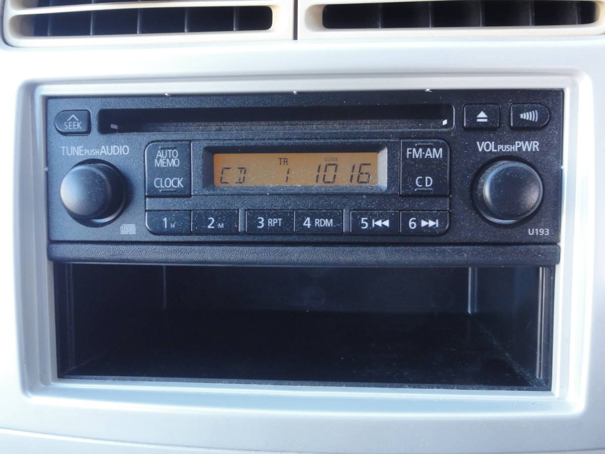 ☆平成18年車　三菱　H82W　ekワゴン　オーディオ デッキ　CD　ラジオ　FM/AM　純正　動作OK☆F26986_画像6