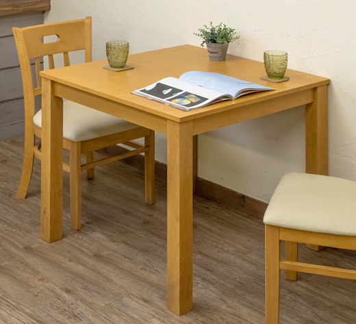 ダイニングテーブル 正方形 75cm テーブル ナチュラル シンプル デスク おしゃれ 机 2人 北欧_画像5
