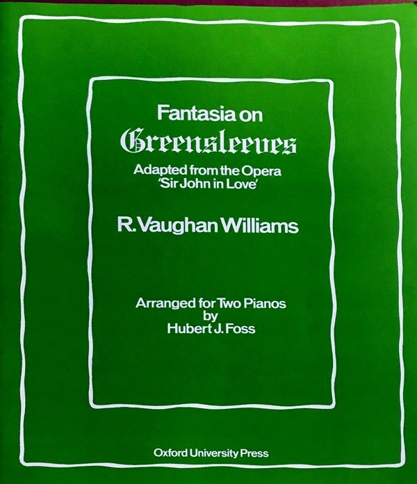 ヴォーン・ウィリアムズ グリーンスリーヴス幻想曲 (2台ピアノ) 輸入楽譜 vaughan williams fantasia on greensleeves 2 pianos 洋書_画像1